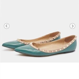 Valentino rockstud flats size 36